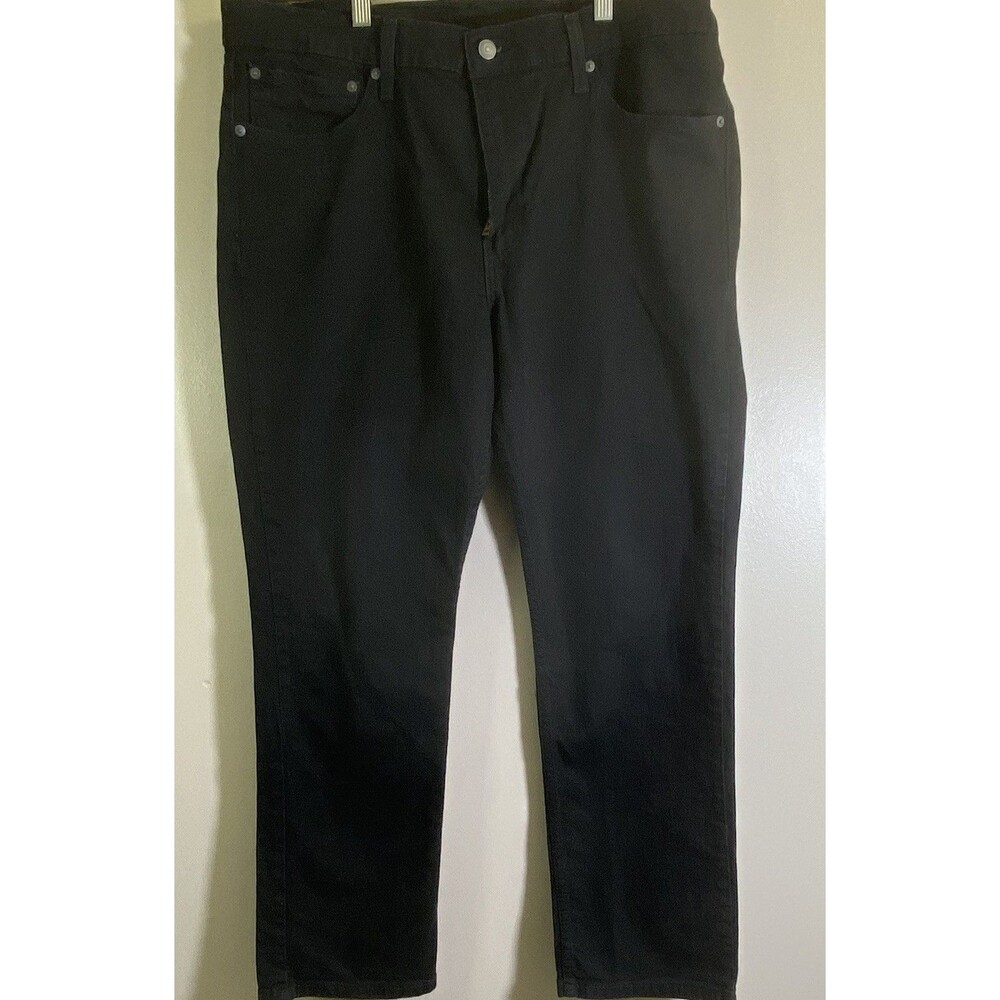 Levi's 511 jeans mens 38x30 slim straight black stretch denim pants retro preppy